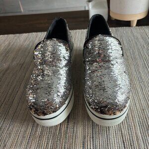STELLA McCARTNEY | Binx Flip Sequin Platform Sneakers